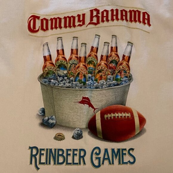 Men's Tommy Bahama T-Shirt Reinbeer Games - Picture 3 of 3